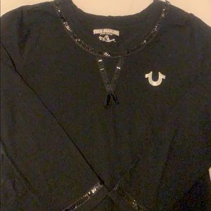 A true religion long sleeve top